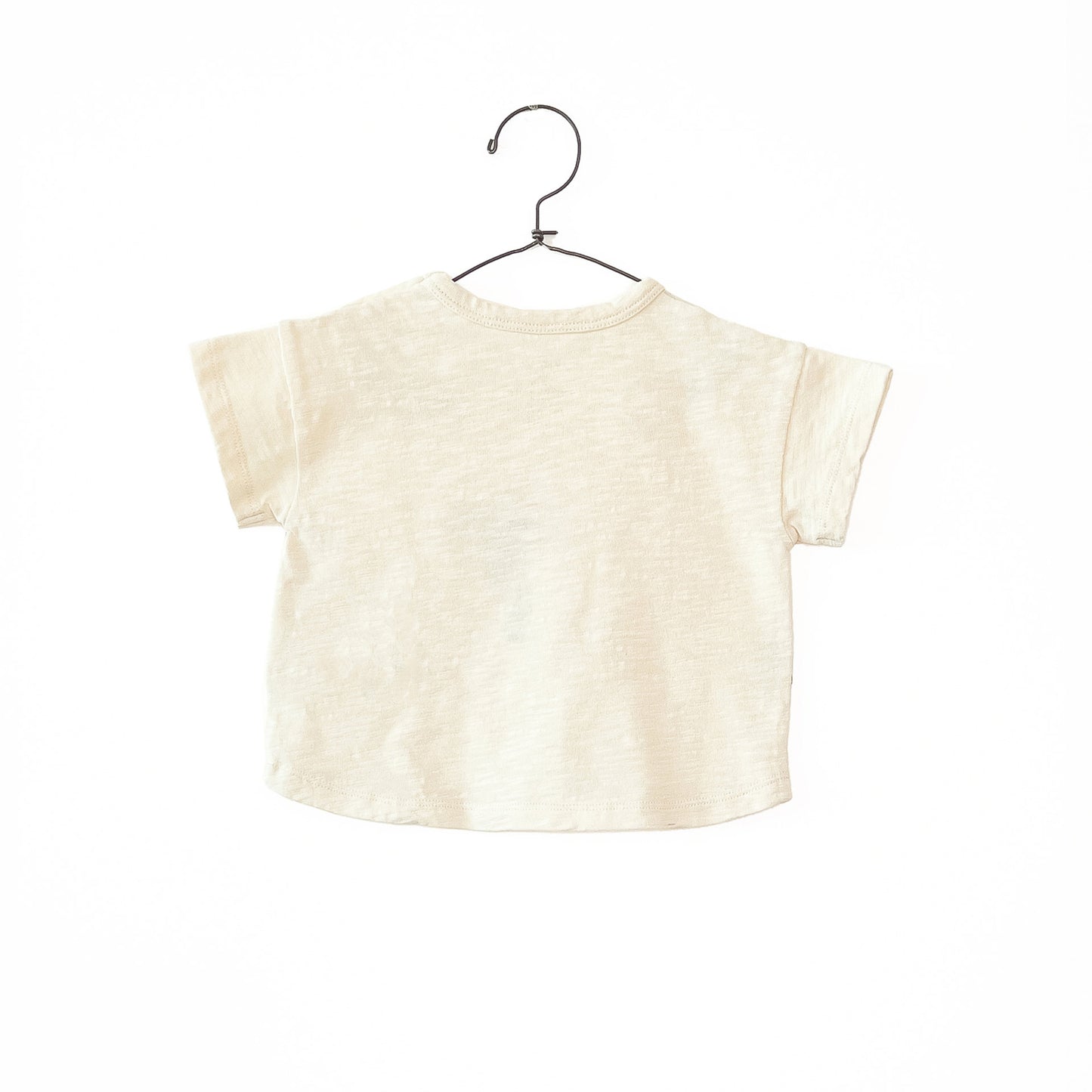 T-shirt em algodão orgânico com desenho à frente | Textile Art