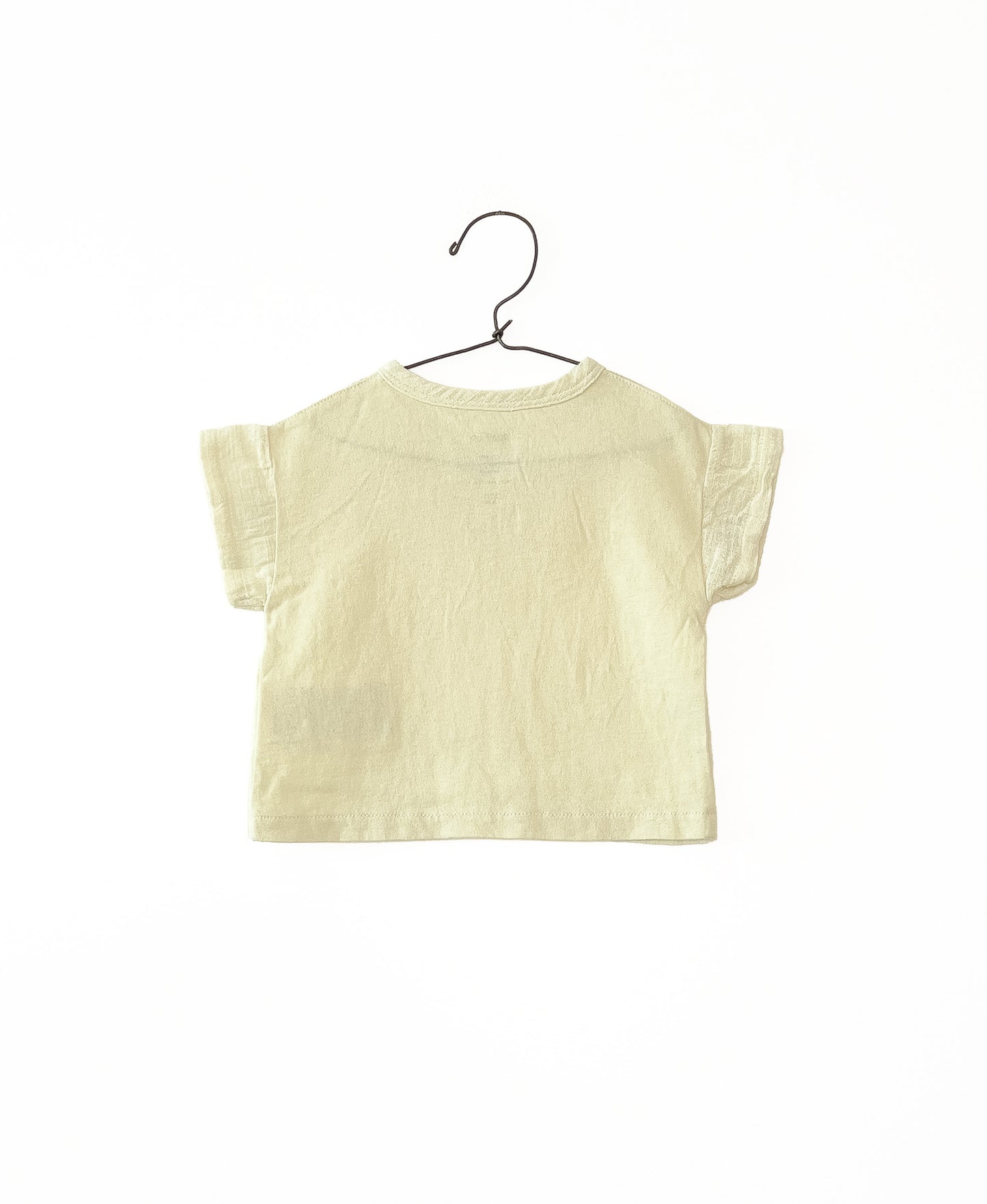 T-shirt com mistura de malha e tecido | Textile Art