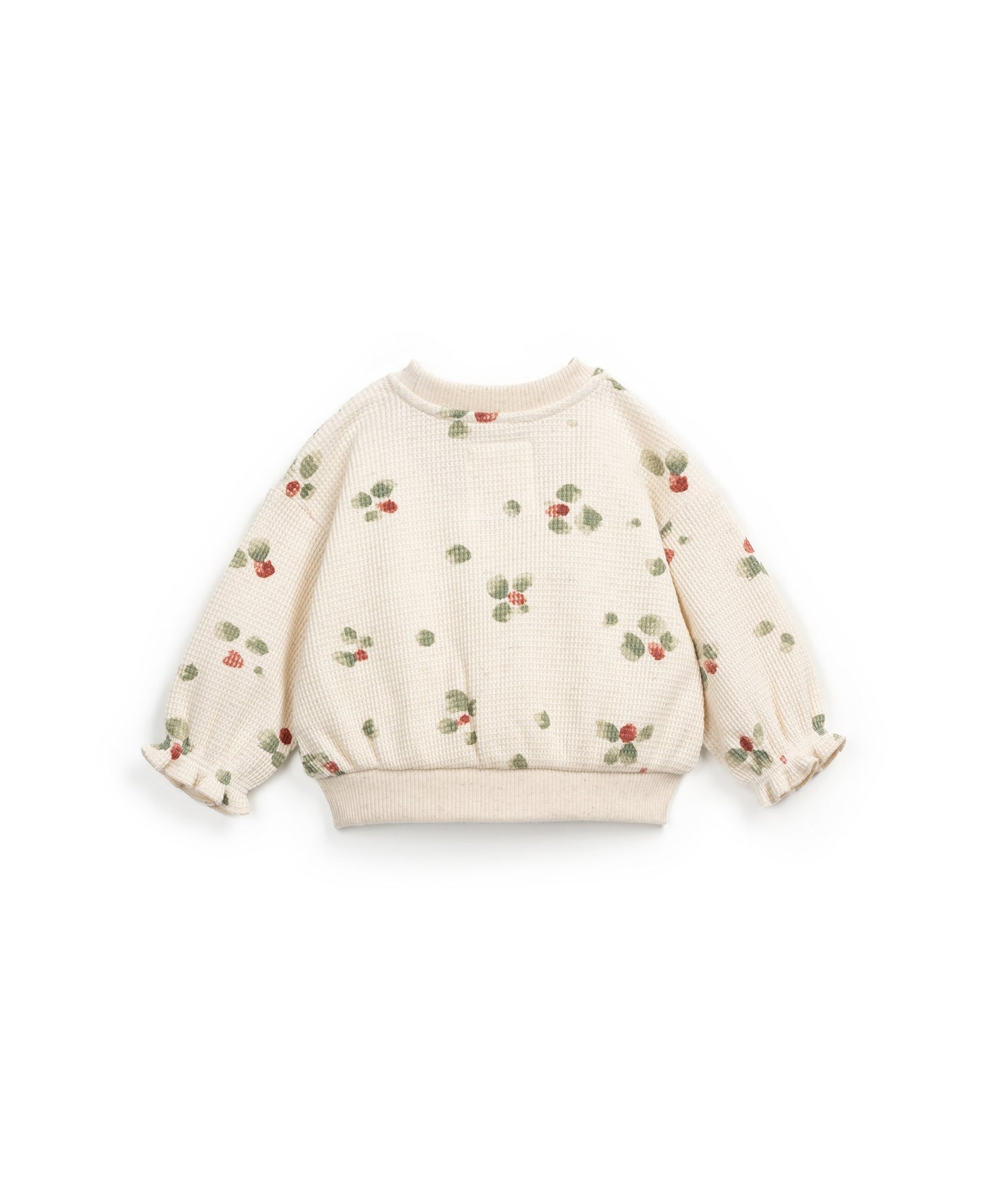 Camisola de malha texturada com estampado | Wooden Memories