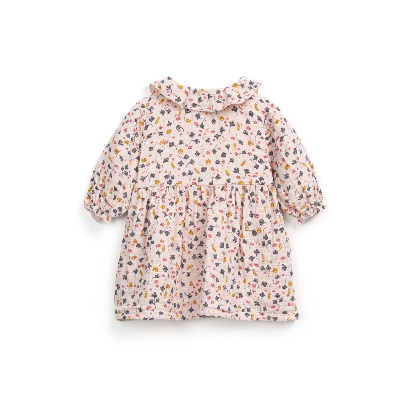 Vestido de tecido com gola | Wooden Memories