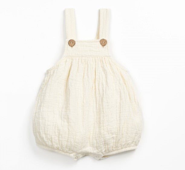 Macacão curto em algodão | Textile Art