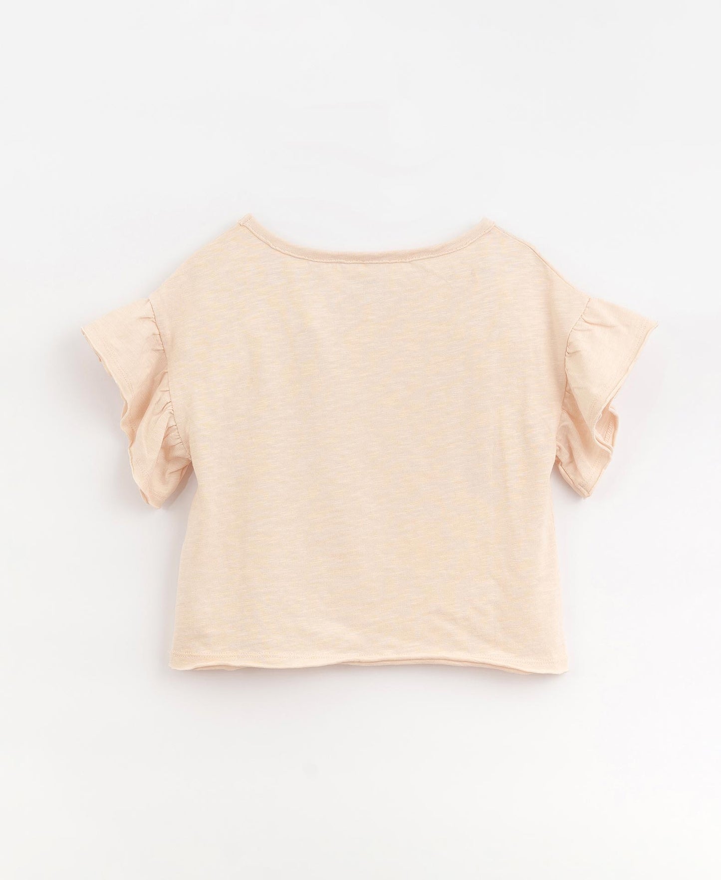 T-shirt em algodão orgânico com botões no ombro | Textile Art