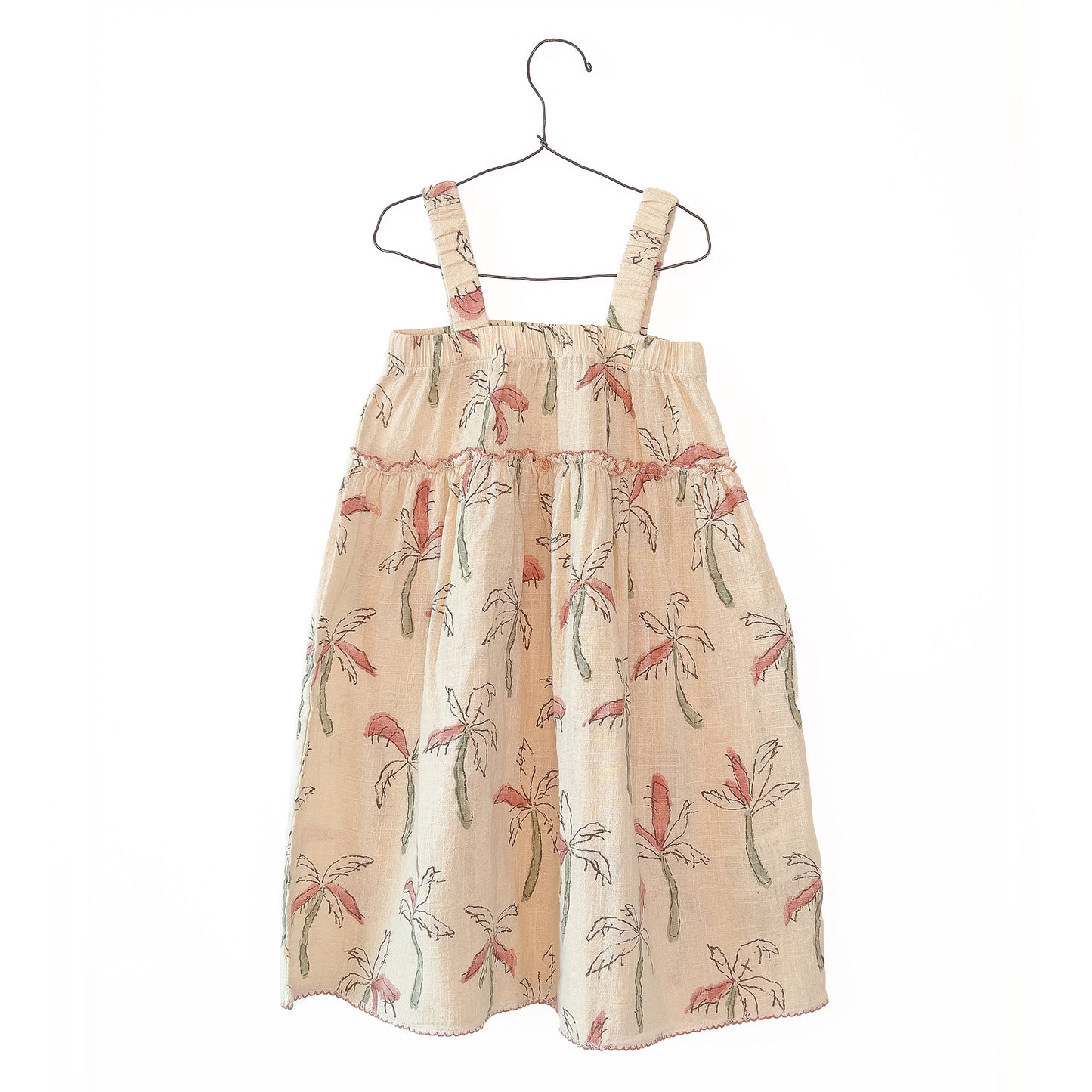 Vestido estampado de palmeiras | Textile Art