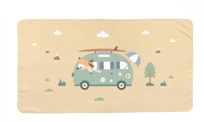 Toalha Praia Microfibra Fishing Boat