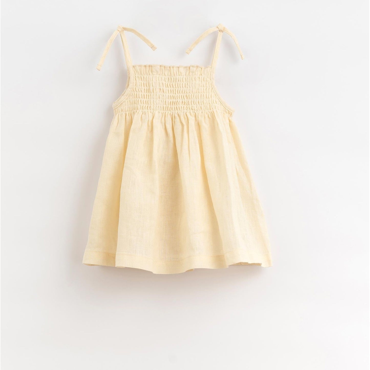 Vestido em linho com peito elástico | Organic Care