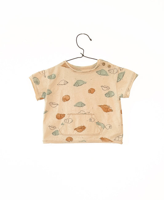T-shirt com estampado de búzios | Textile Ar