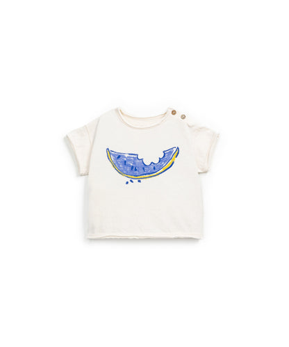 T-shirt em algodão orgânico e agodão reciclado