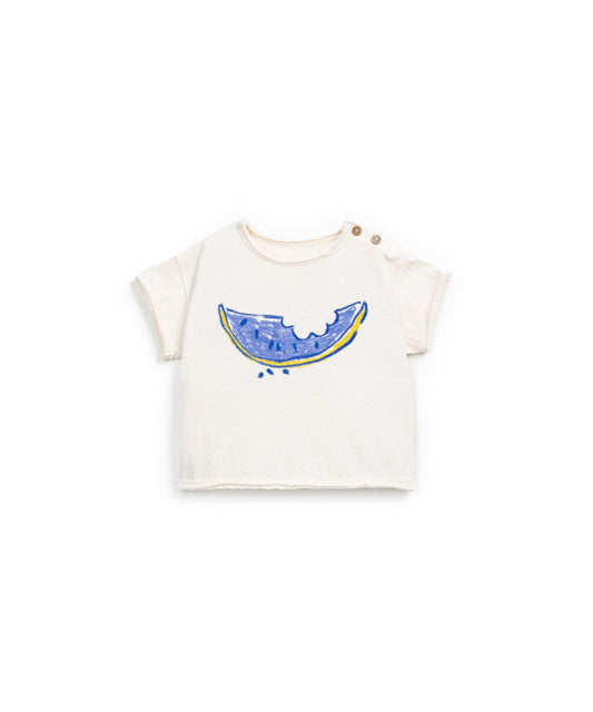 T-shirt em algodão orgânico e agodão reciclado