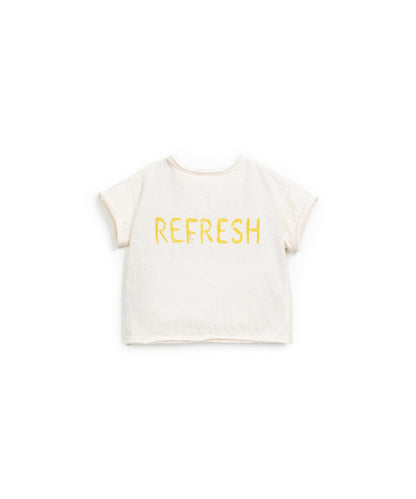 T-shirt em algodão orgânico e agodão reciclado