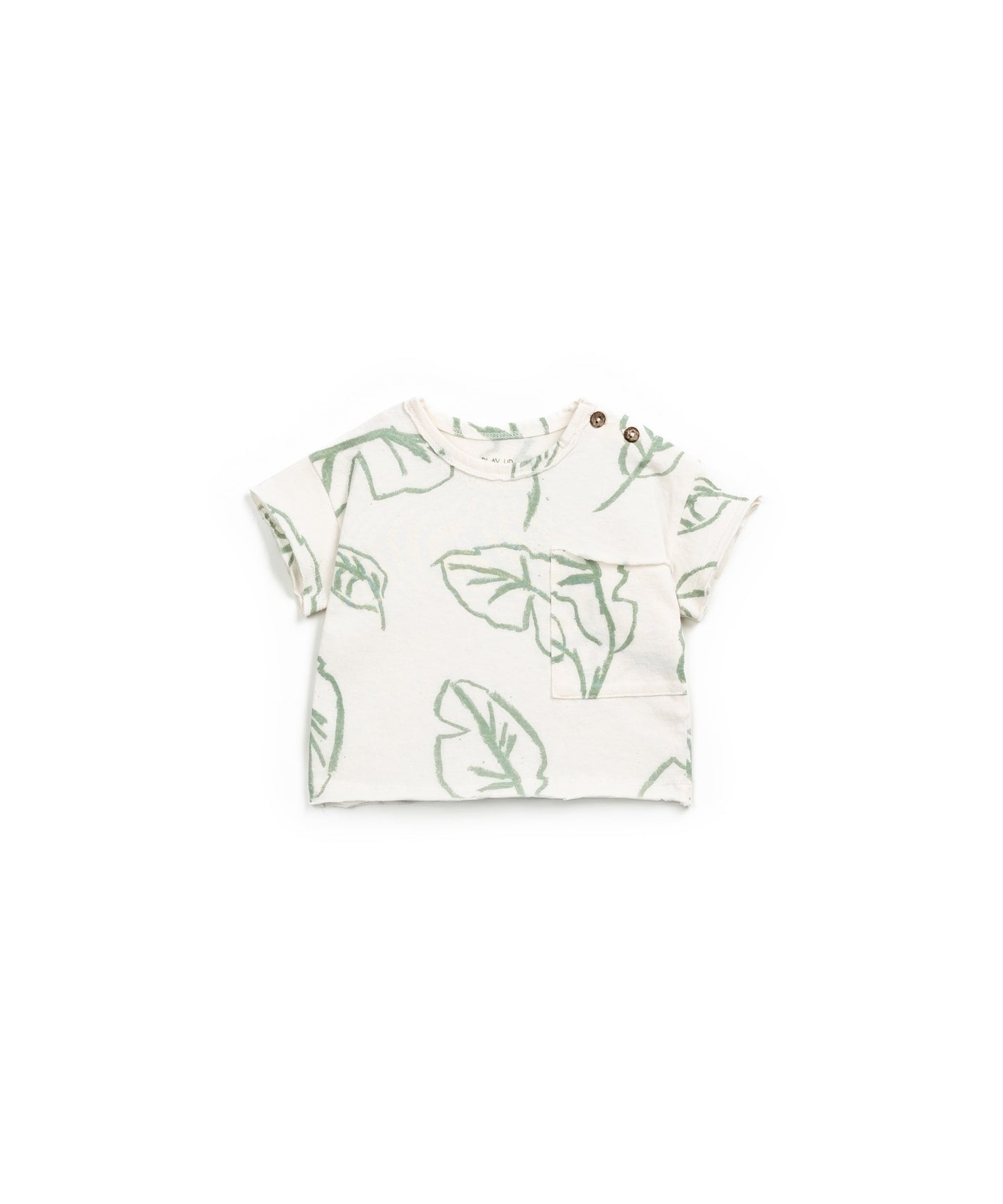 T-shirt com abertura no ombro