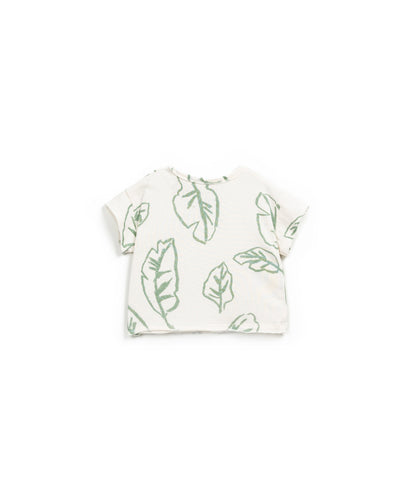 T-shirt com abertura no ombro