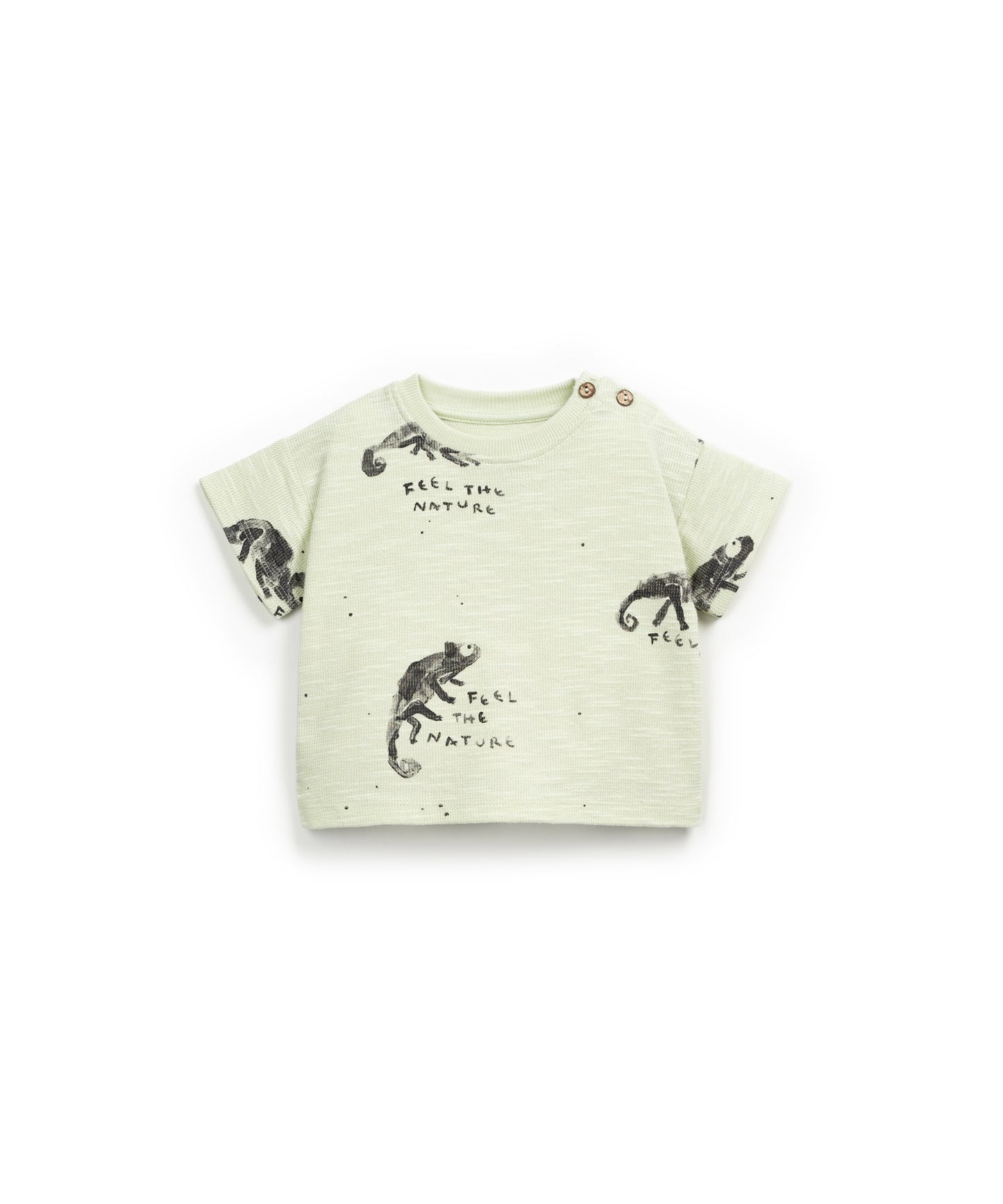 T-shirt em algodão orgânico com estampado