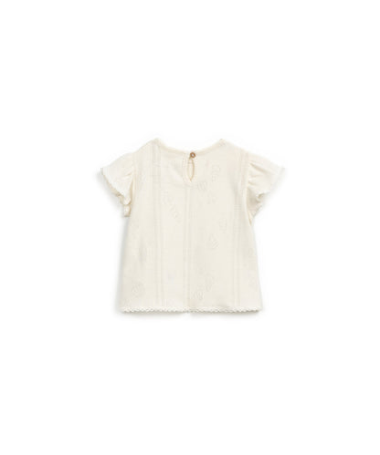 T-shirt com abertura nas costas | Textile Art