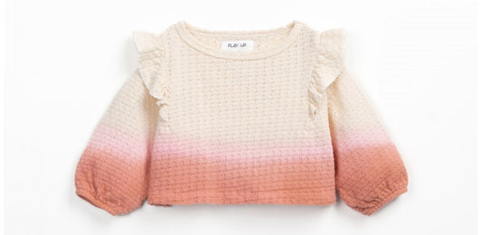Camisola em algodão orgânico com gradiente de cor | Textile Art