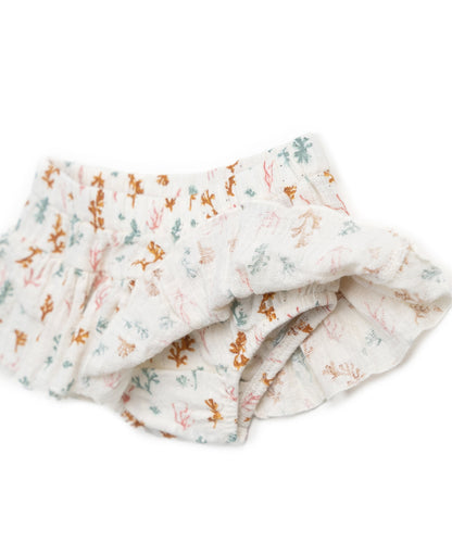 Cueca em tecido com estampado de algas | Textile Art