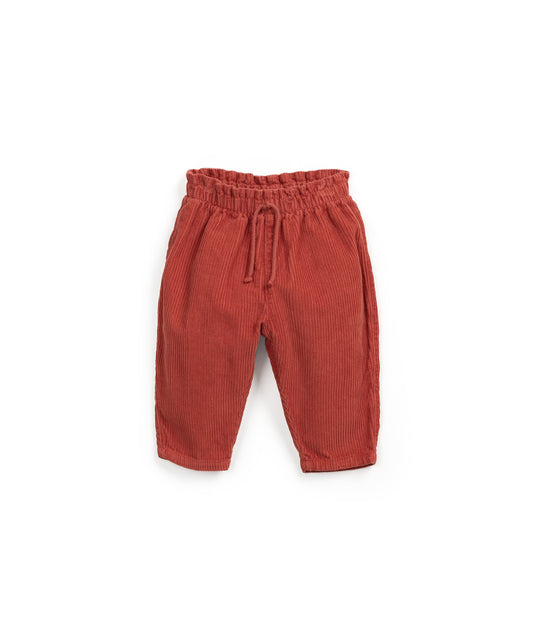 Calça em bombazine com cordão decorativo | Wooden Memories