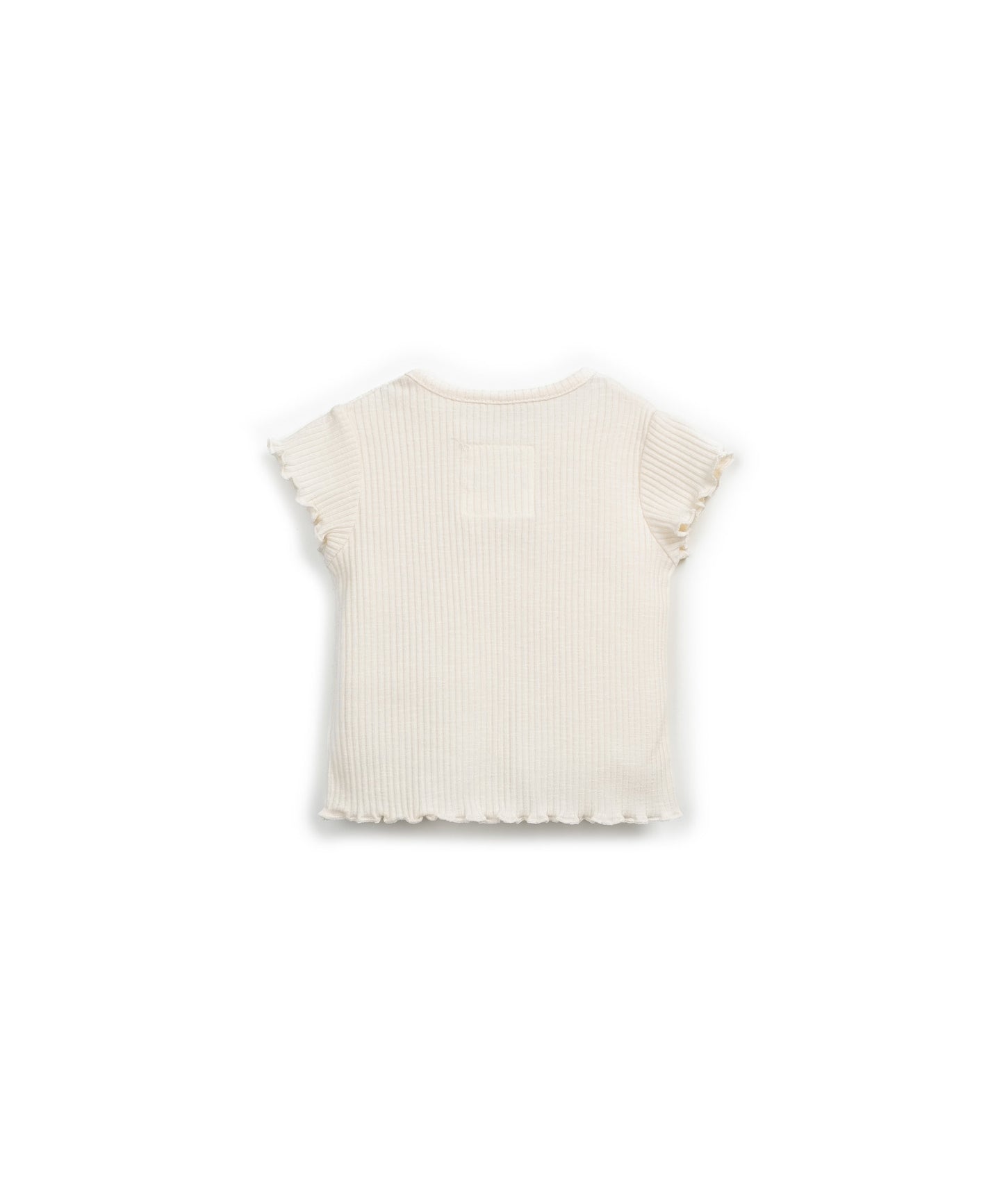 T-shirt com abertura no ombro