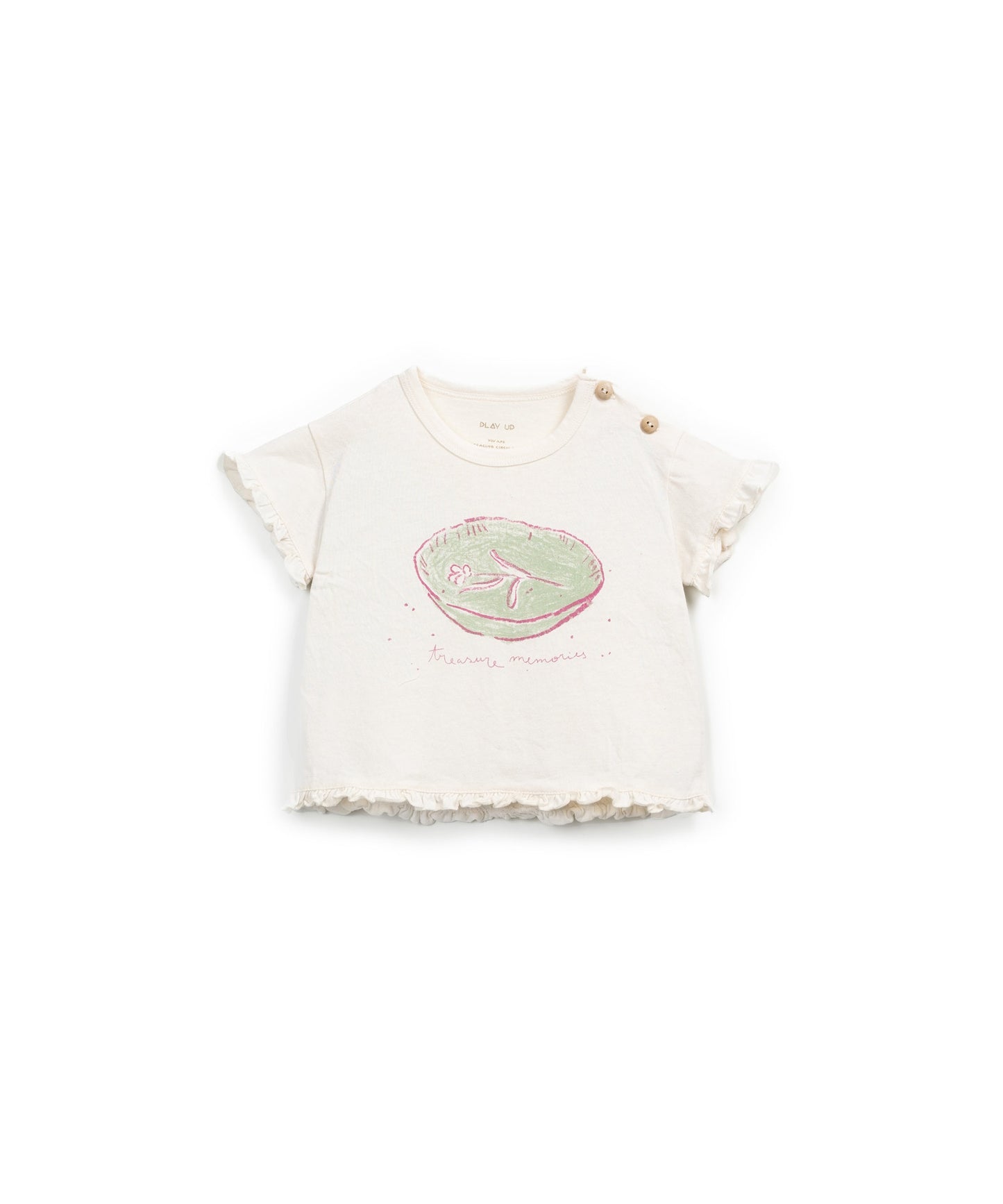 T-shirt Anti-Uv com desenho à frente