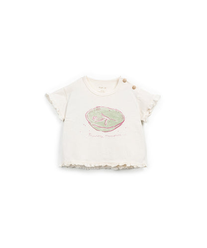 T-shirt Anti-Uv com desenho à frente
