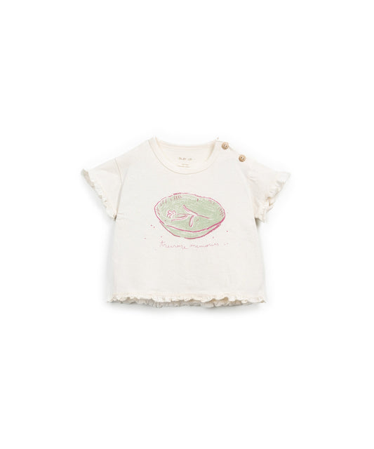 T-shirt Anti-Uv com desenho à frente