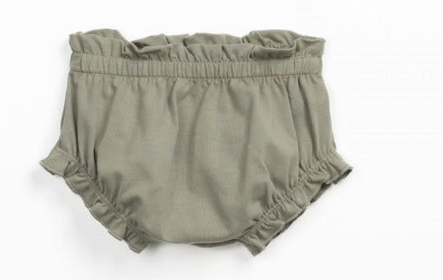 Cueca em algodão orgânico com folho | Textile Art