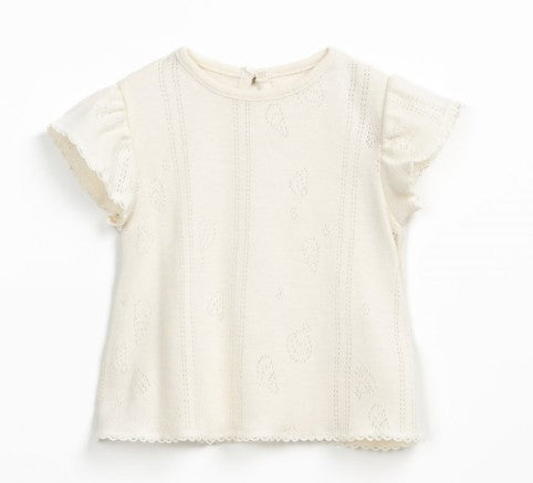 T-shirt com abertura nas costas | Textile Art