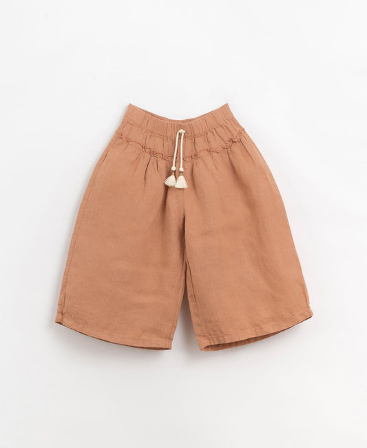 Calça em linho com cordão decorativo | Organic Care