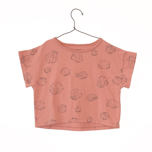 T-shirt com estampado de conchas