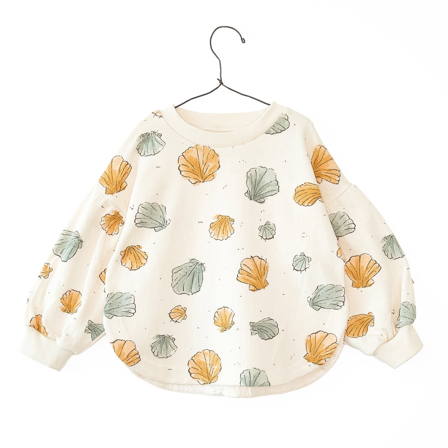 Sweat com estampado de conchas | Textile Art