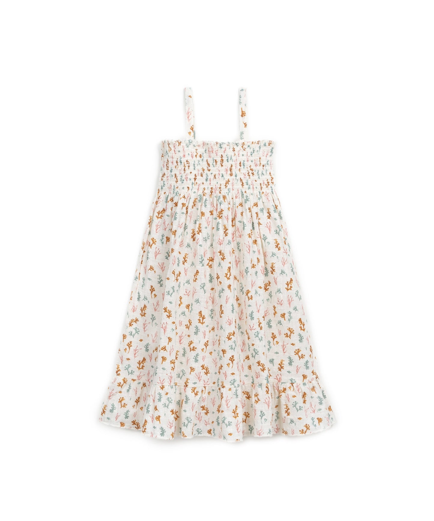 Vestido com elástico no peito | Textile Art