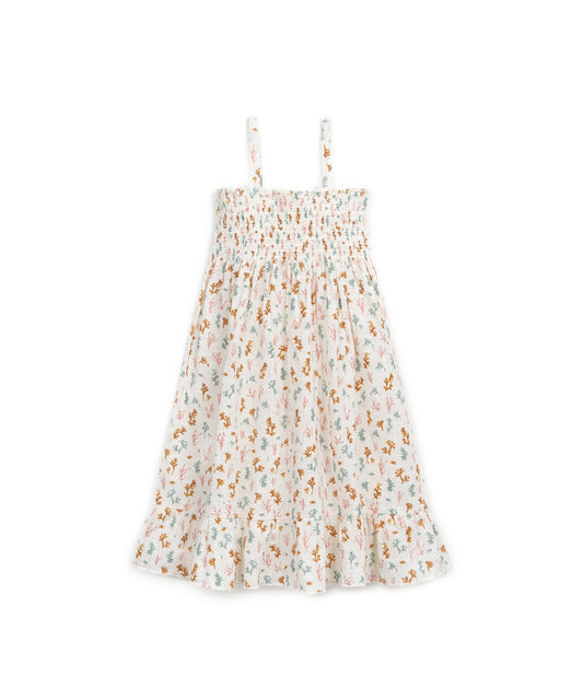 Vestido com elástico no peito | Textile Art
