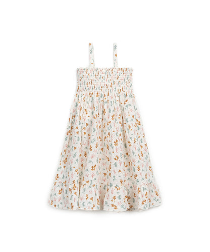Vestido com elástico no peito | Textile Art
