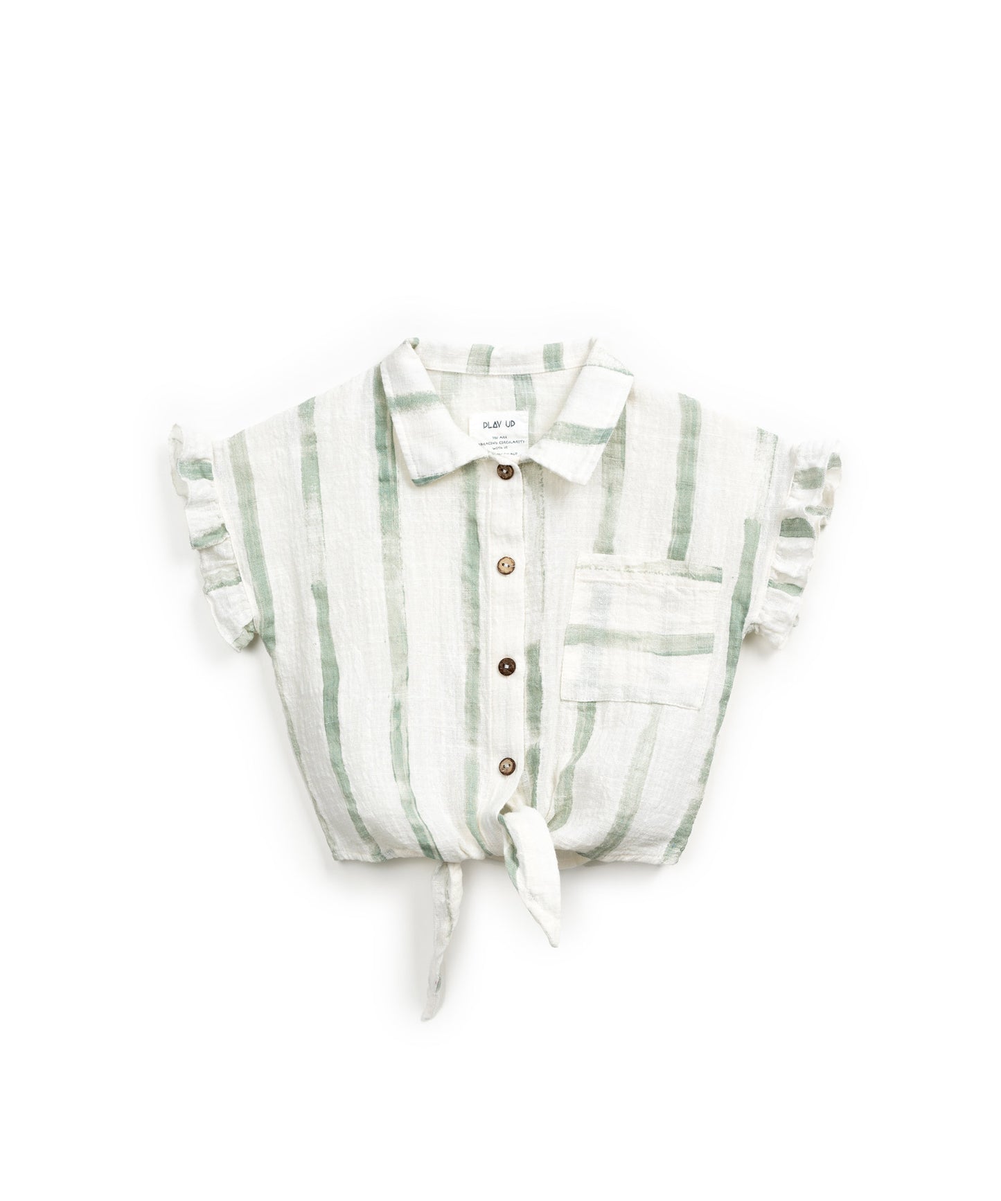 Túnica com estampado de riscas