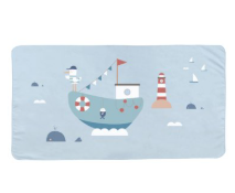 Toalha Praia Microfibra Fishing Boat