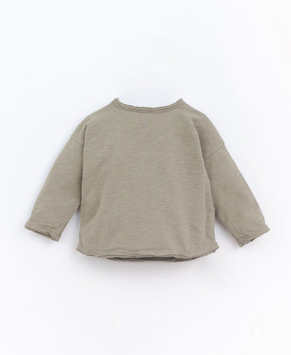 T-shirt em algodão orgânico com botões de madeira | Culinary