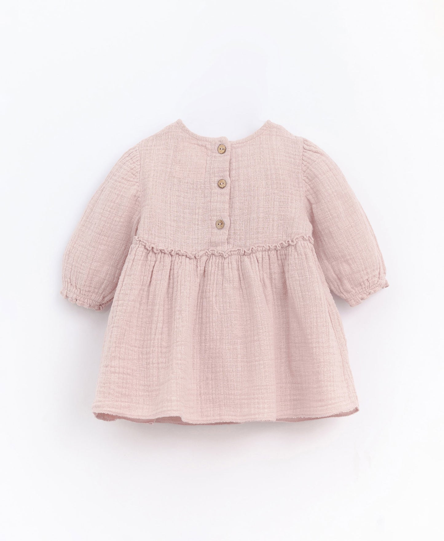 Vestido em algodão com abertura de botões | Culinary - 14 anos / Chia - Cinzento escuro / 100.0% Algodão