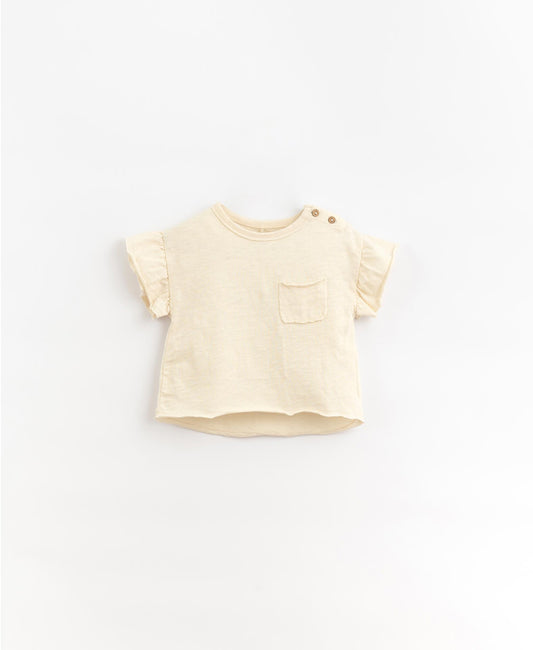 T-shirt em algodão orgânico com bolso à frente | Organic Care