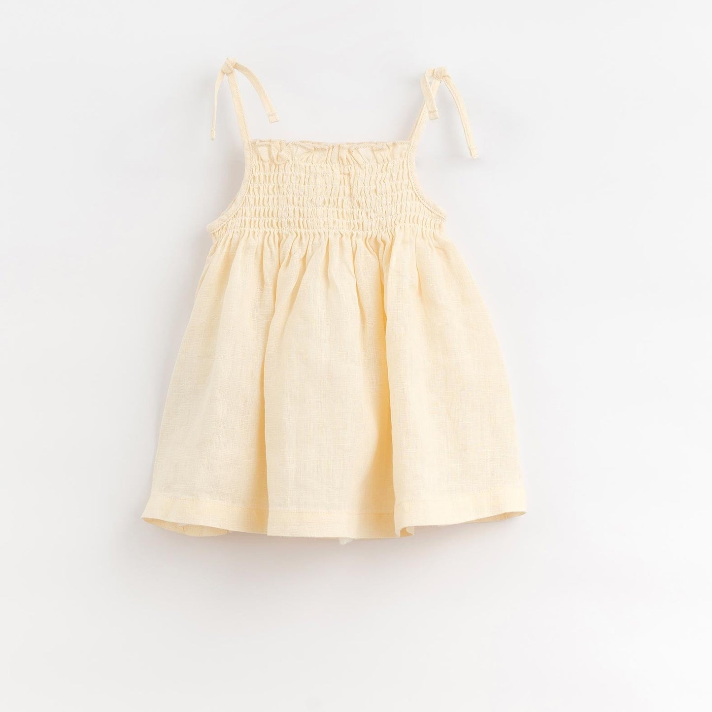 Vestido em linho com peito elástico | Organic Care
