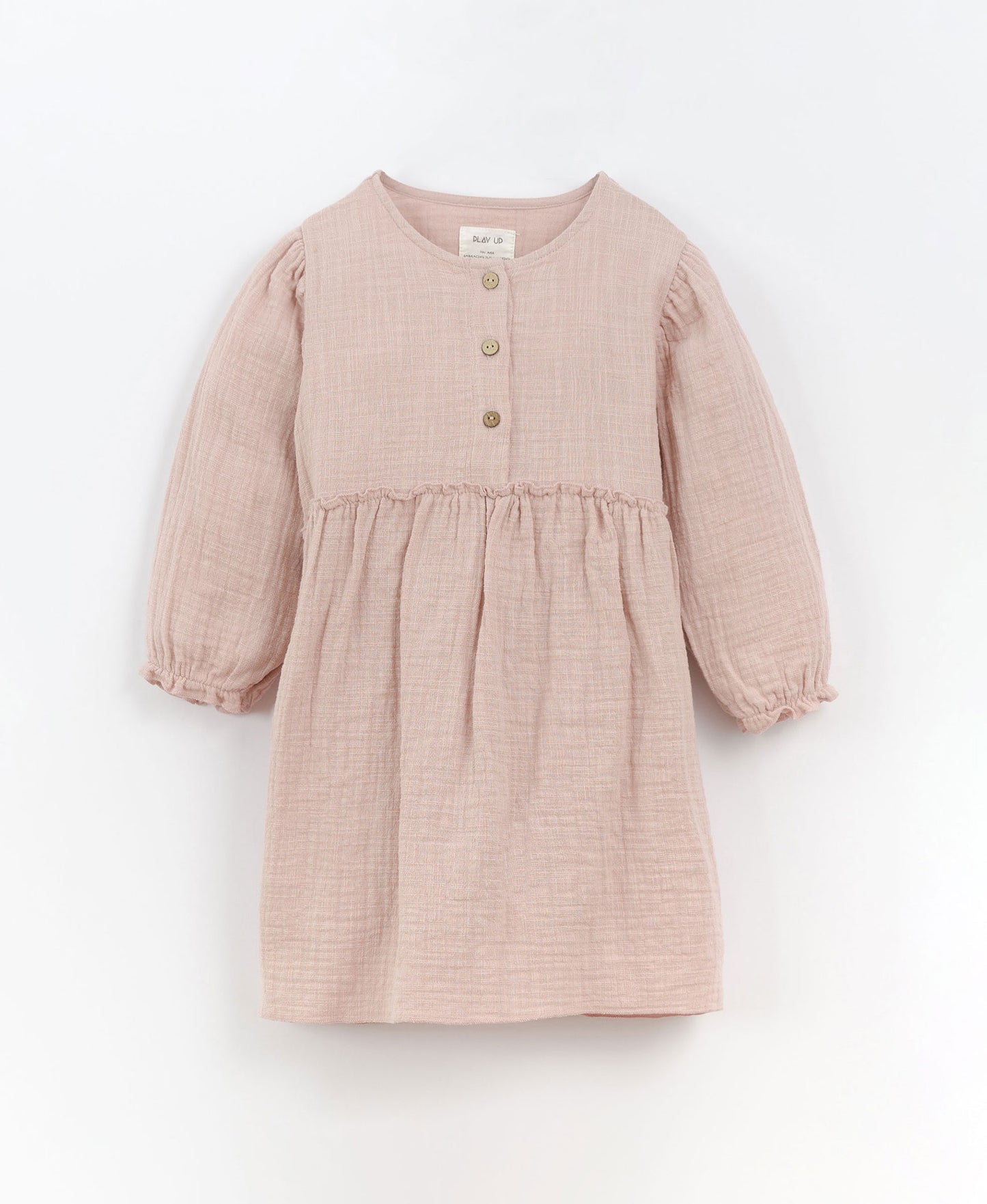 Vestido em algodão com abertura de botões | Culinary - 14 anos / Chia - Cinzento escuro / 100.0% Algodão