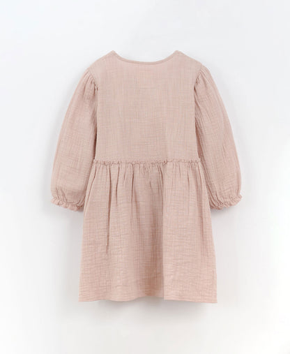 Vestido em algodão com abertura de botões | Culinary - 14 anos / Chia - Cinzento escuro / 100.0% Algodão