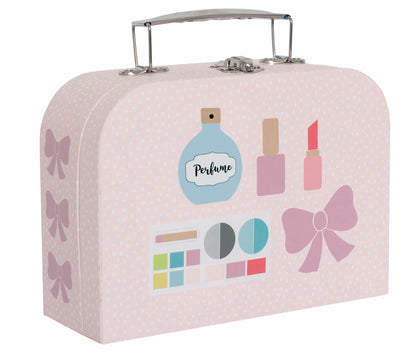 Mala de maquilhagem + 3 anos / Papelão e madeira / Pacote: 19 x 13 x 7 cm Tamanho do produto: 19 x 13 x 7 cm